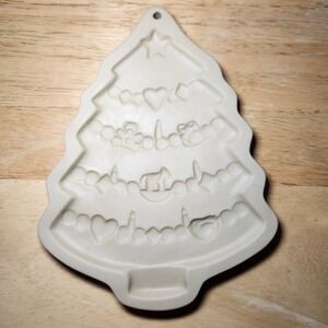 Vtg Brown Bag Cookie Art Christmas Tree Cookie Mold 1986 Craft